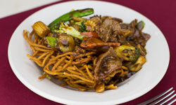 Pan Fried Noodles with Beef