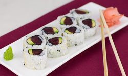 Tuna and Avocado Sushi Roll